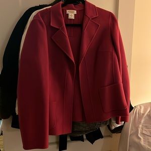 Magenta wool blazer